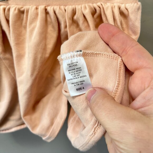 Remie Girl‎ Soft Peach Pocket Skirt Size 4 - Picture 4 of 4